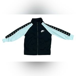 Vintage Nike Baby Track Black & Gray Jacket Sz 12 Sporty Athleisure Comfy